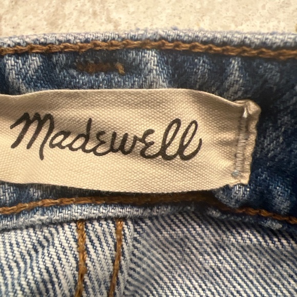 Madewell Perfect Vintage Straight Jeans 100% Cotton Rigid Denim   Size 33 - Picture 8 of 12